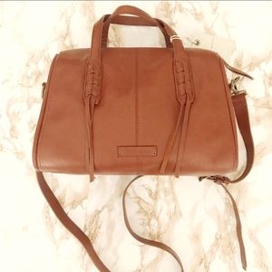Lucky Brand Womens Amber Satchel  Leather